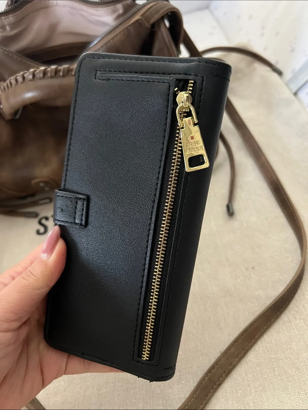 Steve Madden satchel and wallet set